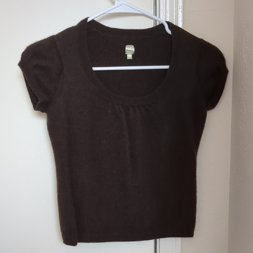 Elegant Brown Short Sleeve Top hobbit core